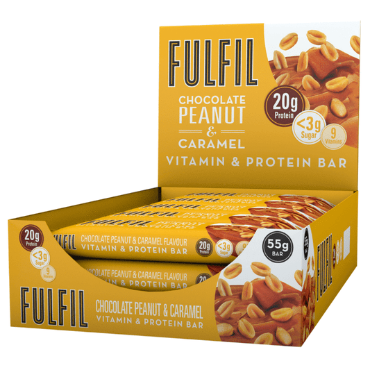 FULFIL CHOCOLATE PEANUT & CARAMEL BOX OF 15 BARS