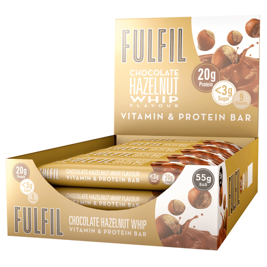 FULFIL CHOCOLATE HAZELNUT WHIP BOX OF 15 BARS